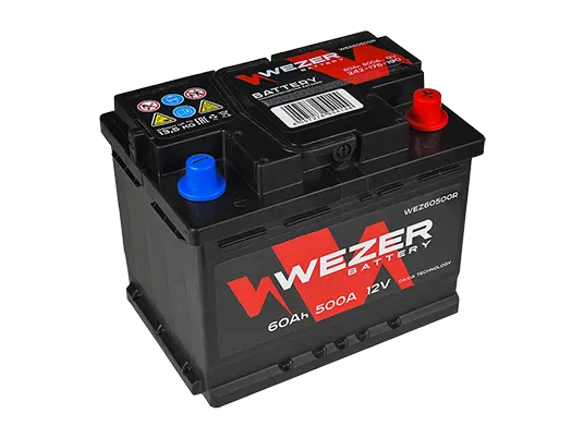 Аккумулятор WEZER 60Ah 500A (R)