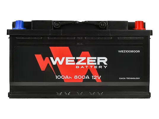Аккумулятор WEZER 100Ah 800A (R)